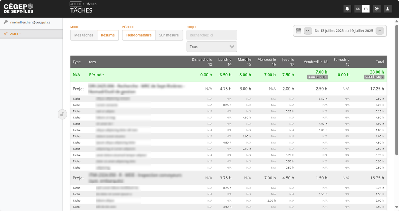 Gestion des taches sur Nomad